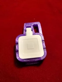 Square Reader Holder Key Chain - Apple