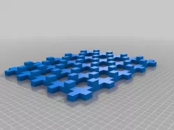 Tesseract Lattice Metamaterial