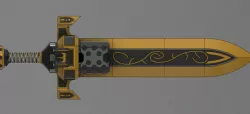 Wahammer 40k Custodes flame sword