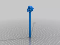 A Skull on a pen
