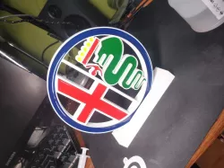 Alfa Romeo logo Epoxy Resin