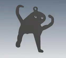 angry as fu_k cat pendant