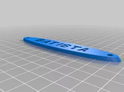 Batista - WWE Spinner belt nameplate