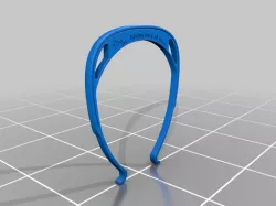 Coronavirus 3D printed face shield no punch hole needed