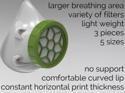 Covid-19 Mask (FDM Optimized)