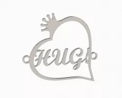 Custom necklace - HUG!