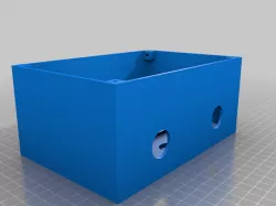 electrical project box with din rail 180x120x80 with extension