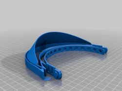 Face shield mask model 3 for smaller 3D printers