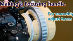 Focus adjustment handle (for cinematic rehousing lens - focus gear M0.8 123T)