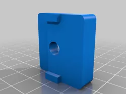 Glass (4mm) clamping f. aluminium profile 30x30, b-type, slot 8 (M6)
