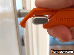 Kanqoon Ergonomic Anti Touch Corona Keychain Door Opener Tool in a Cover