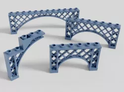 Lego-compatible cast iron architecture arches