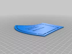 Medium Face Mask Fabric Template