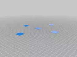 Prusa bed level correction squares