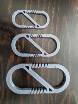 Simple Carabiner Clips - Style them your way! by GlennovitS 3D, Download  free STL model