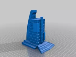 Scifi Skyscraper building for 6mm gaming