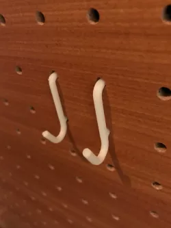 Simple J Hook for Peg Board