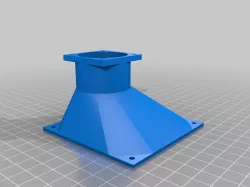 Tevo Tornado/CR10 larger hotend fan adaptor (for Petsfang)