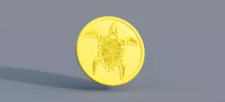 Tribal turtle drinkcoaster