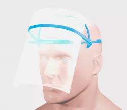 Visera elevable con 4 posiciones - Face shield mobile with 4 positions - COVID-19