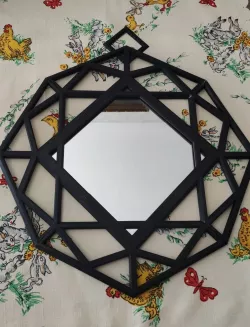 200x200mm Mirror 3d frame