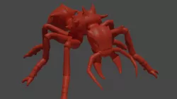 3D printable Giant Ant - Meshfix, Subdivided, Fallout NV