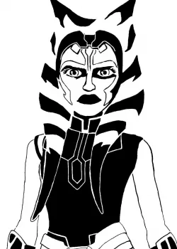Ahsoka Tano stencil