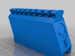 Airsoft Rail Extender w/ and w/o Punisher Logo