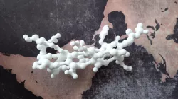 An alpha helix from Hemoglobin as balls and sticks