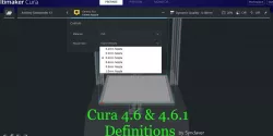 Artillery Sidewinder X1 Cura 4.6 & 4.6.1 Profile & Definition files