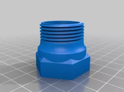 Coke Bottle to 3/4" BSP thread connector.