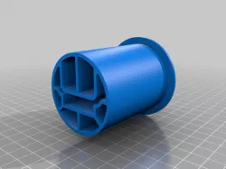 Converts Anycubic Mega flat spool holder to a 51mm diameter round