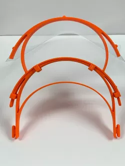 COVID-19 Face Shield Visor Extender for Headlamps
