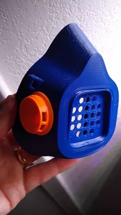 COVID-19 Mask v2 with side outlet for exhaust