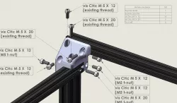 Crossbar Relocation Bracket ender 5