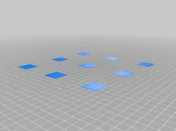 Customized Bed Leveling Calibration Test Object for Ender 5