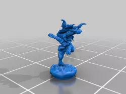 Dragonborn warrior swinging an axe