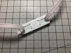 Elastic strap latch - clip for breathing mask [with Fusion 360 source]