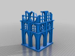 Gothic broken building 