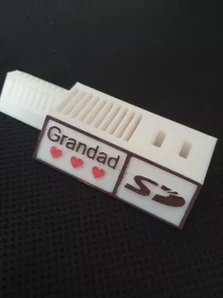 Grandad SD memory card holder