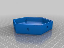 Hex Parts Tray (Stackable) by Squirrelbrain, Download free STL model