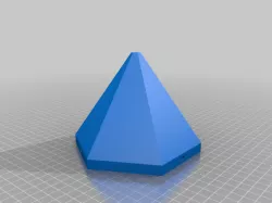 Hexagonal Based Pyramid Hanging Planter remix and redux