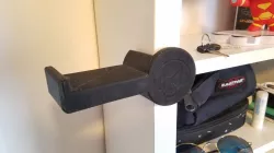 Ikea Micke desk - headset holder