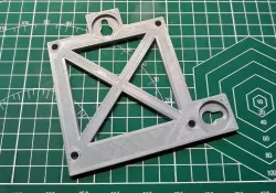 Keyhole Wall Mount for VESA 75 x 75