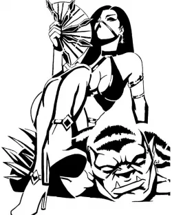 Kitana stencil