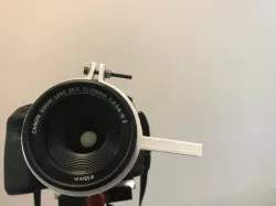 Lens focus micro adjustment lever for photography