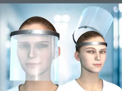 Little more comfort for our heros, openable Face-Shield
