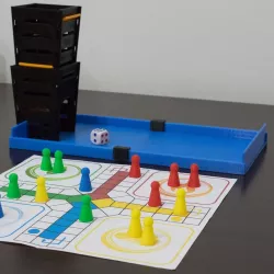 Ludo Set with Box and Dice Tower
