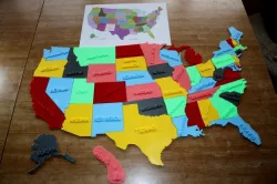 Map USA puzzle