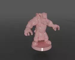 Ork rig with poses and parts in blend file